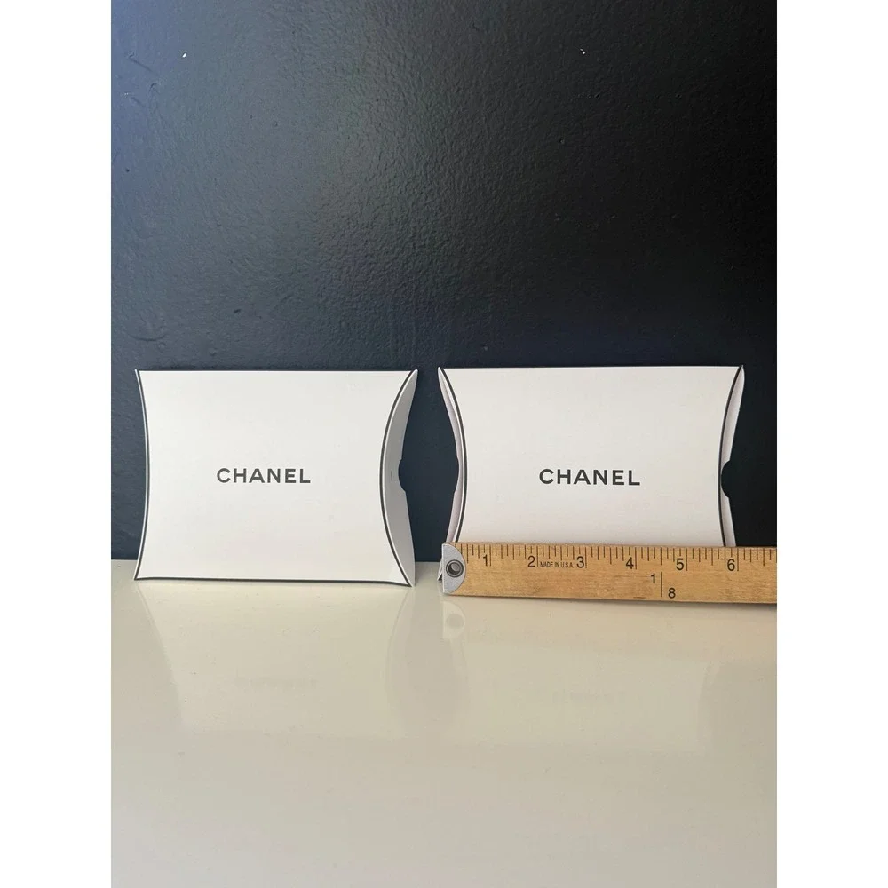 Chanel Packaging Lot Bags Boxes Tissue Ribbon White Black Excellent EMPTY